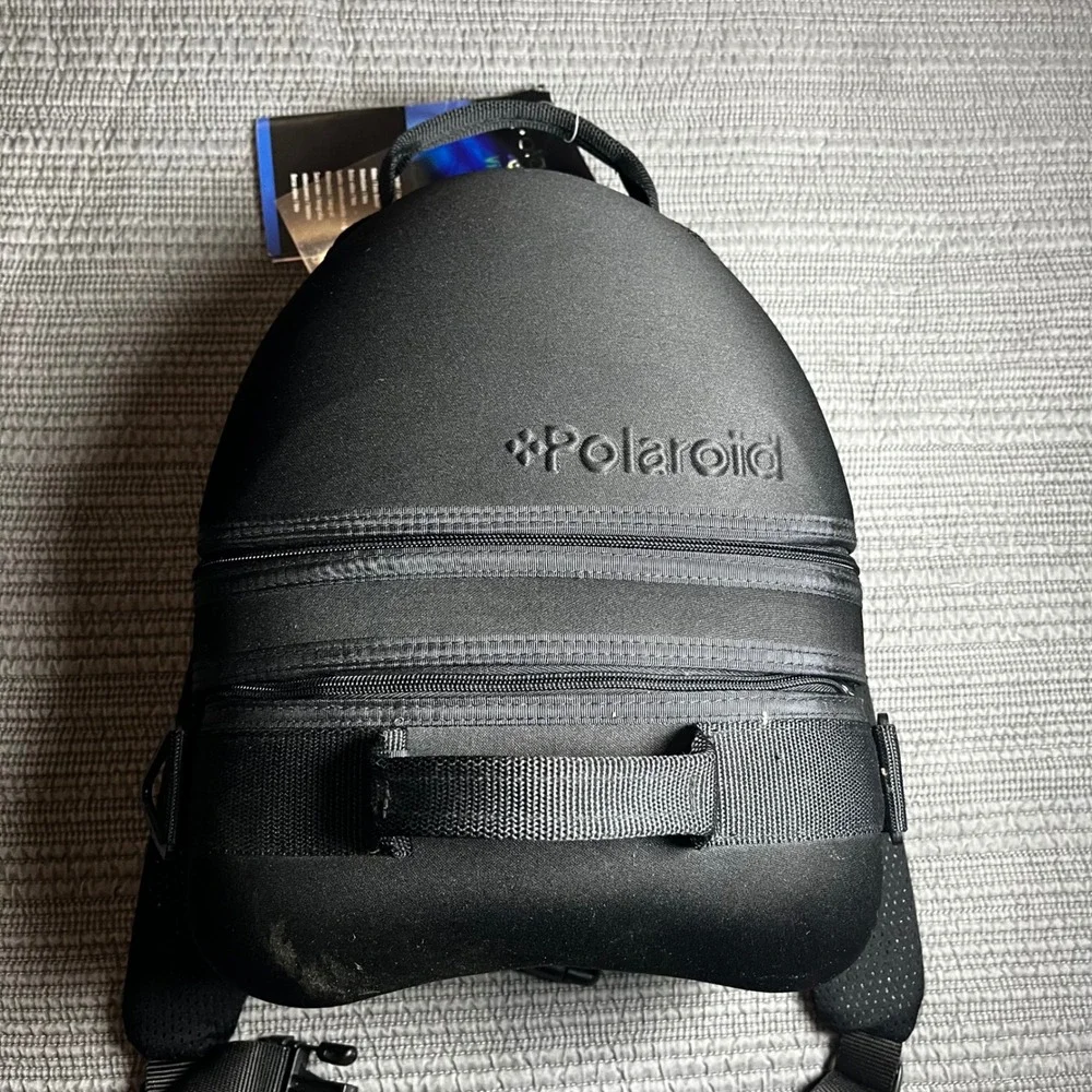 Vintage Polaroid Video Bag Camera Case Hardshell Padded Black NWT Retro Gear